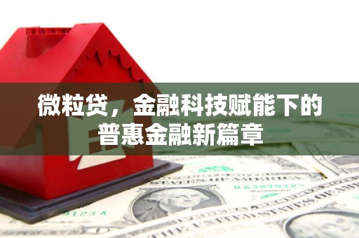 迎泽微粒贷，金融科技赋能下的普惠金融新篇章