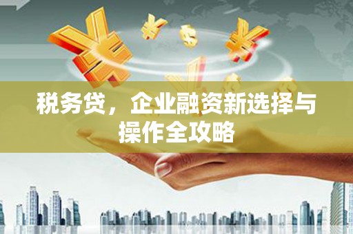 迎泽税务贷，企业融资新选择与操作全攻略