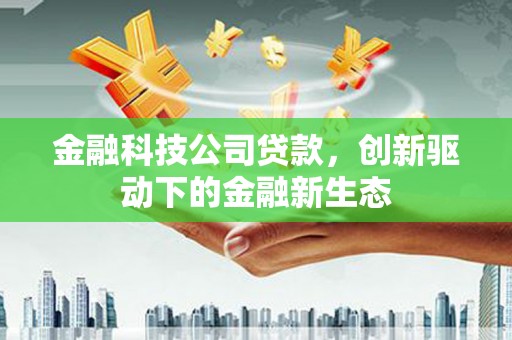 迎泽金融科技公司贷款，创新驱动下的金融新生态