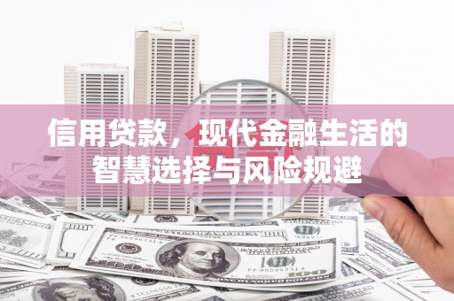 迎泽信用贷款，现代金融生活的智慧选择与风险规避