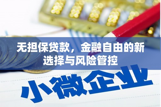 迎泽无担保贷款，金融自由的新选择与风险管控