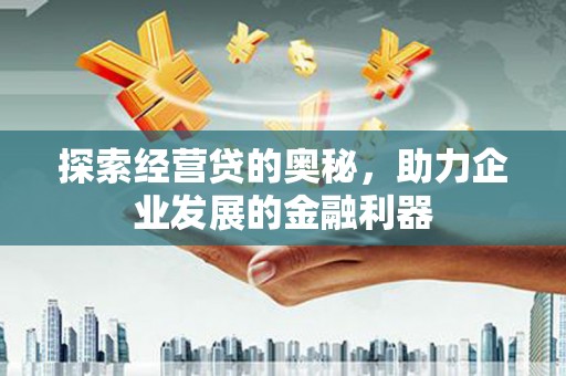 迎泽探索经营贷的奥秘，助力企业发展的金融利器