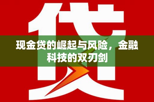 迎泽现金贷的崛起与风险，金融科技的双刃剑