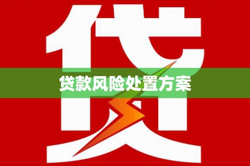 迎泽贷款风险处置方案