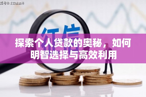 迎泽探索个人贷款的奥秘，如何明智选择与高效利用