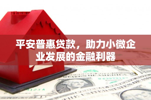 迎泽平安普惠贷款，助力小微企业发展的金融利器
