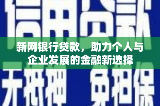 迎泽新网银行贷款，助力个人与企业发展的金融新选择