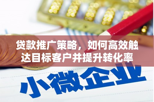 迎泽贷款推广策略，如何高效触达目标客户并提升转化率