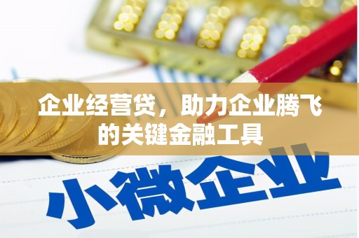 迎泽企业经营贷，助力企业腾飞的关键金融工具