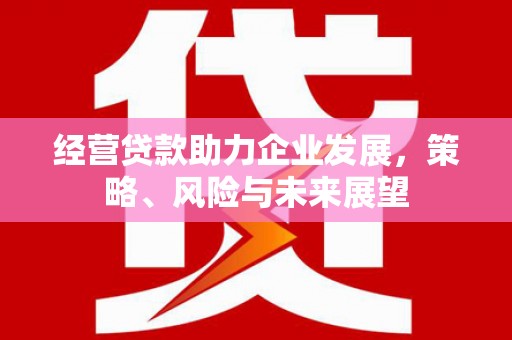 迎泽经营贷款助力企业发展，策略、风险与未来展望