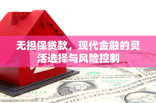 迎泽无担保贷款，现代金融的灵活选择与风险控制