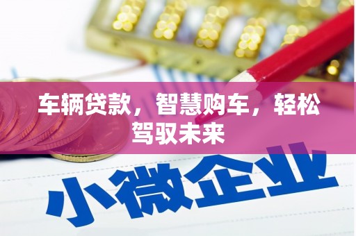 迎泽车辆贷款，智慧购车，轻松驾驭未来