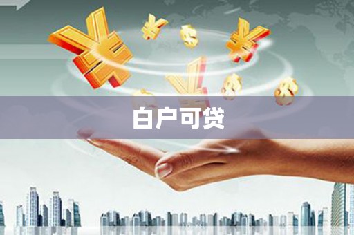 迎泽白户可贷