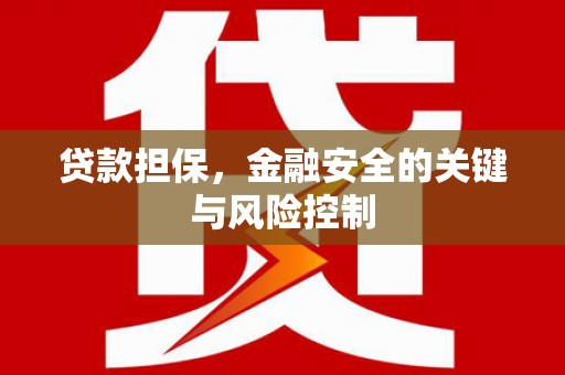 迎泽贷款担保，金融安全的关键与风险控制