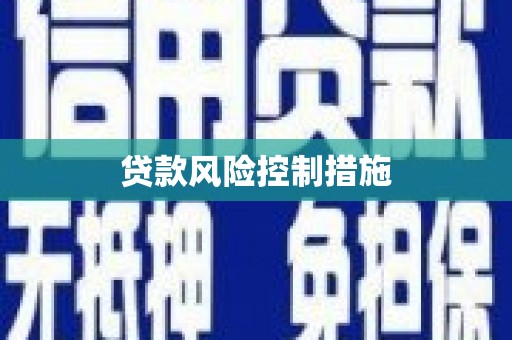 迎泽贷款风险控制措施