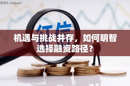迎泽机遇与挑战并存，如何明智选择融资路径？